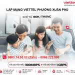 Lắp mạng Viettel phường Xuân Phú